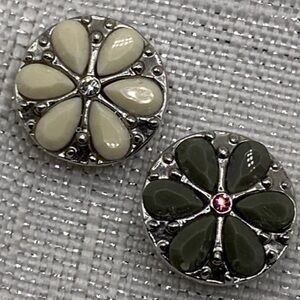 💗PETITE 12mm/13mm - Snap Button Charms - Set of 2 - Ginger Snaps & Co.